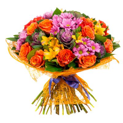 Красивый букет ручной работы «Чудо Природы»