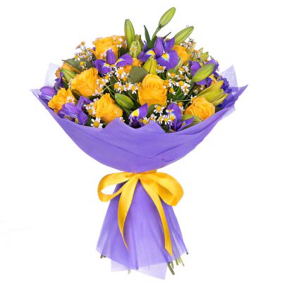 Букет из цветов «Радужный свет»