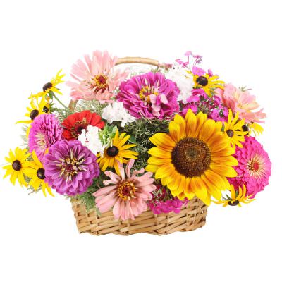 Цветочная корзинка «Лунный свет»