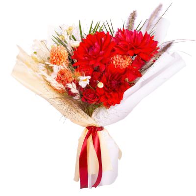 Букет из ароматных цветов «Праздничная палитра»