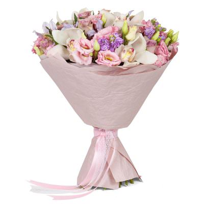 Букет из ароматных цветов «Зимняя румяна»