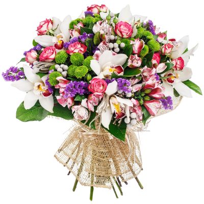 Красивый букет из цветов «Летнее счастье»